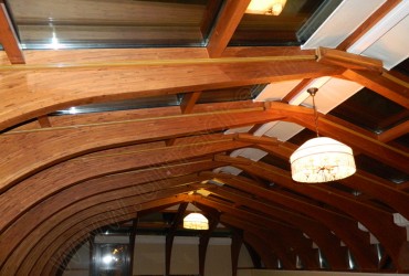 Внутренние маркизы на мансарде - вид на шторы в открытом состоянии