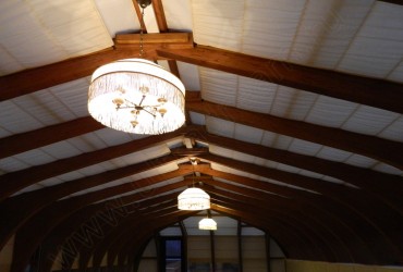 Внутренние маркизы на мансарде - вид на потолок