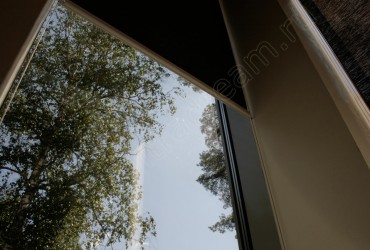 Рулонные шторы для АвтоПассаж - процесс открывания шторы