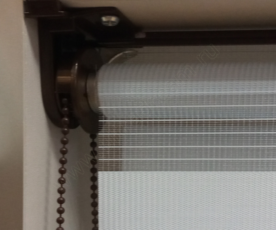 Рулонные шторы Зебра мини - боковой элемент с цепочным механизмом