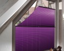 Фиолетовые шторки плиссе для детской комнаты и защиты от солнца