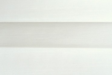 Ткань плиссе, белый цвет, Silk Look 0804-3, пропускание 28%.